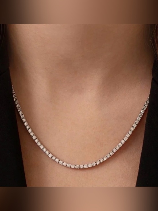 Neiman Marcus Jewelry - 18k 15ct Tennis Necklace